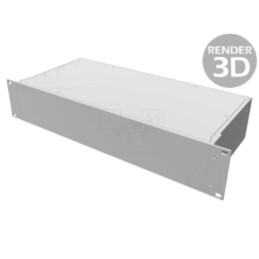 Carcasă: stand de montare; Standard: 19"; 2U; Z: 89mm; X: 422mm; rack