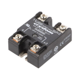 Releu: semiconductor; Ucom: 4÷32VDC; 60A; 1÷200VDC; DC200; IP00