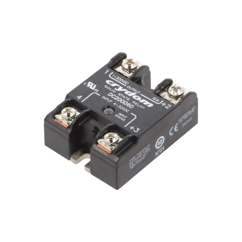 Releu: semiconductor; Ucom: 4÷32VDC; 60A; 1÷200VDC; DC200; IP00 Releu: semiconductor; Ucom: 4÷32VDC; 60A; 1÷200VDC; DC200; IP00