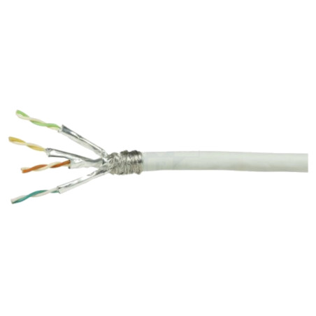 Cablu; S/FTP; 4x2x23AWG; 6; sârmă; CCA; PVC; gri; 305m; Øcablu: 6,7mm