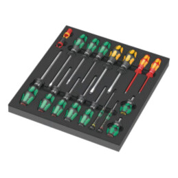Kit: şurubelniţe; Phillips,Pozidriv®,plată; 18buc.