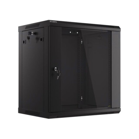 Carcasă: tablou rack; Standard: 19"; 12U; neagră; Z: 450mm; X: 600mm
