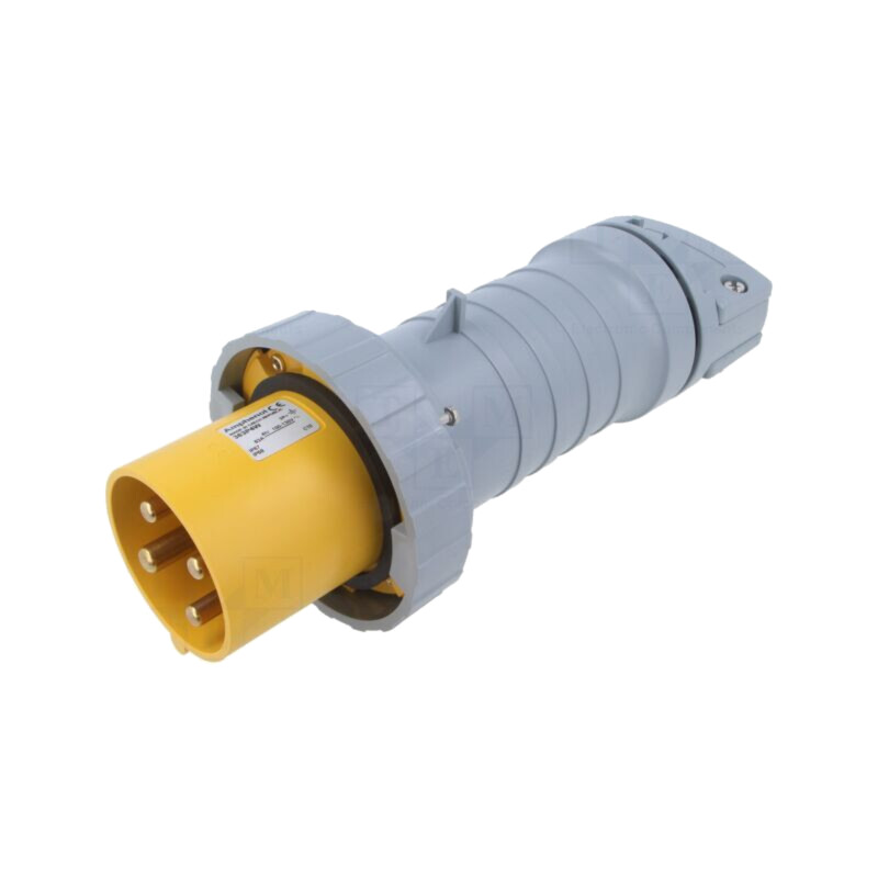 Conector: alimentare AC trifazate; IP&S; 63A; 130V; mufă; tată Conector: alimentare AC trifazate; IP&S; 63A; 130V; mufă; tată