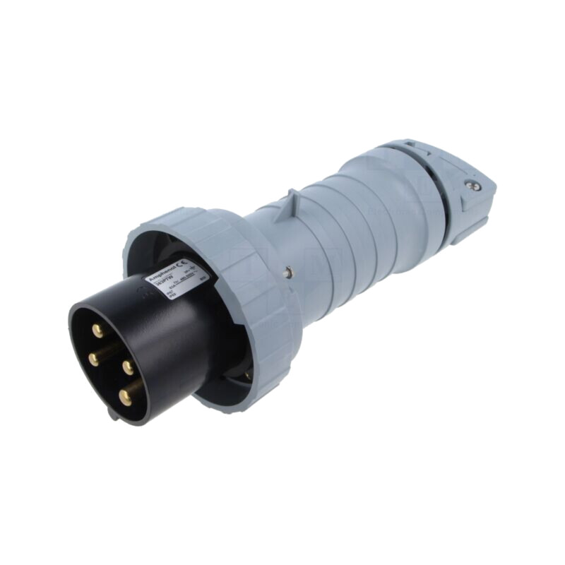 Conector: alimentare AC trifazate; IP&S; 63A; 500VAC; mufă; tată Conector: alimentare AC trifazate; IP&S; 63A; 500VAC; mufă; tată