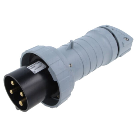 Conector: alimentare AC trifazate; IP&S; 63A; 500VAC; mufă; tată