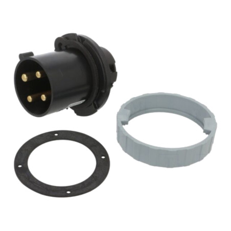 Conector: alimentare AC trifazate; IP&S; 63A; 500VAC; soclu; tată