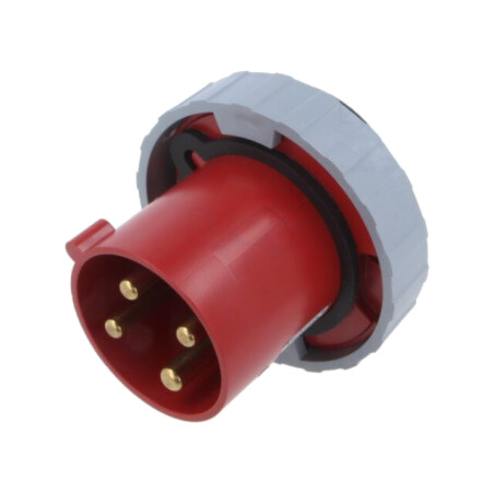 Conector: alimentare AC trifazate; IP&S; 63A; 460V; soclu; tată