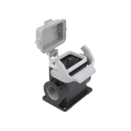 Enclosure for connectors: HDC; size 6B; Han® M; IP65; with latch