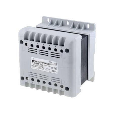 Transformator: alimentare; 250VA; 400VAC; 230V; pentru şină DIN