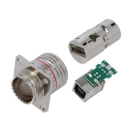 USB2.0 Field Series (USB-B), plug , nickel plating
