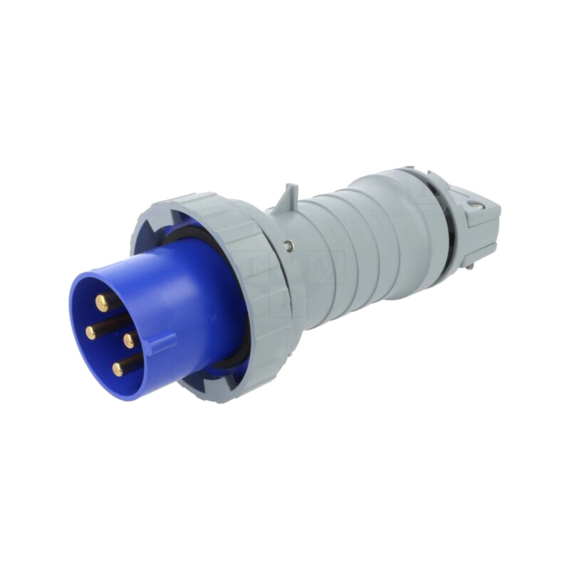 Conector: alimentare AC trifazate; IP&S; 63A; 250V; 250VAC; mufă