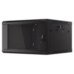 Carcasă: tablou rack; Standard: 19"; 6U; neagră; Z: 600mm; X: 600mm