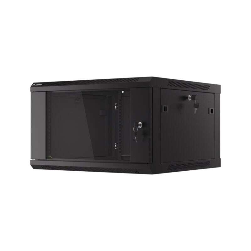 Carcasă: tablou rack; Standard: 19"; 6U; neagră; Z: 600mm; X: 600mm