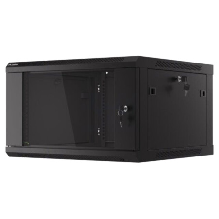 Carcasă: tablou rack; Standard: 19"; 6U; neagră; Z: 600mm; X: 600mm