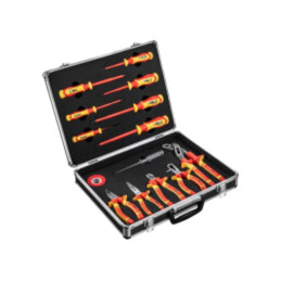 Kit: cleşti, şurubelniţe izolate; pentru electricieni; 1kV