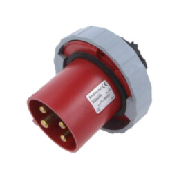 Conector: alimentare AC trifazate; IP&S; 63A; 415V; 415VAC; soclu