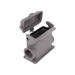 Enclosure for connectors: HDC; size 16B; Han® B; IP65; with latch