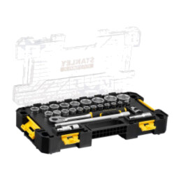 Set chei; 6-puncte,tubulară; Fixare: 1/2"; FATMAX®; 26buc.
