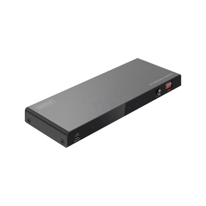 Splitter; HDCP 2.3,HDMI 2.1; neagră; Intr: DC soclu,HDMI soclu Splitter; HDCP 2.3,HDMI 2.1; neagră; Intr: DC soclu,HDMI soclu