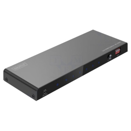 Splitter; HDCP 2.3,HDMI 2.1; neagră; Intr: DC soclu,HDMI soclu