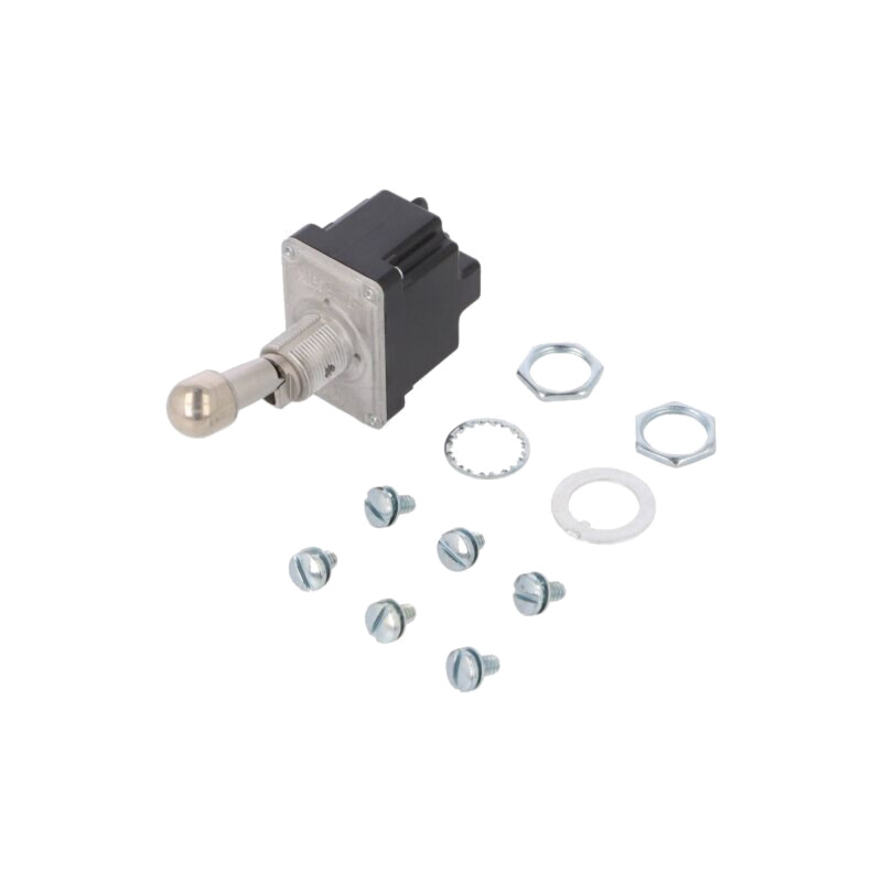Comutator: basculant; Poz: 2; DPDT; ON-ON; 6A/230VAC; 20A/28VDC Comutator: basculant; Poz: 2; DPDT; ON-ON; 6A/230VAC; 20A/28VDC