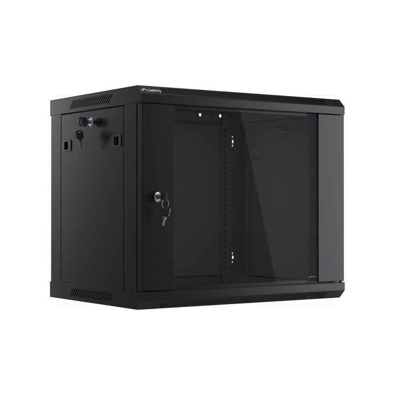 Carcasă: tablou rack; Standard: 19"; 9U; neagră; Z: 450mm; X: 600mm