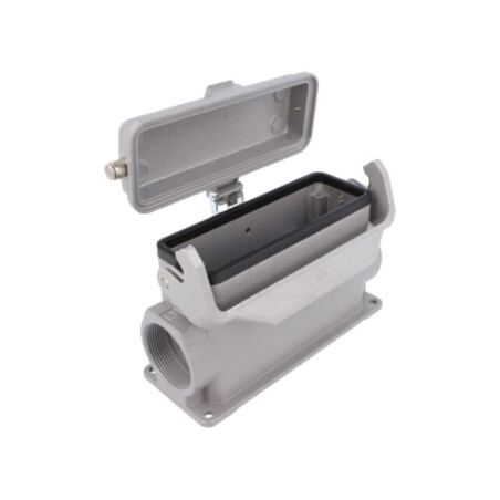 Enclosure for connectors: HDC; size 24B; Han® B; IP65; with latch
