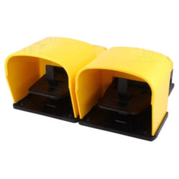 Comutator: de picior; (NC + NO) x2; 6A/250VAC; IP53; galbenă