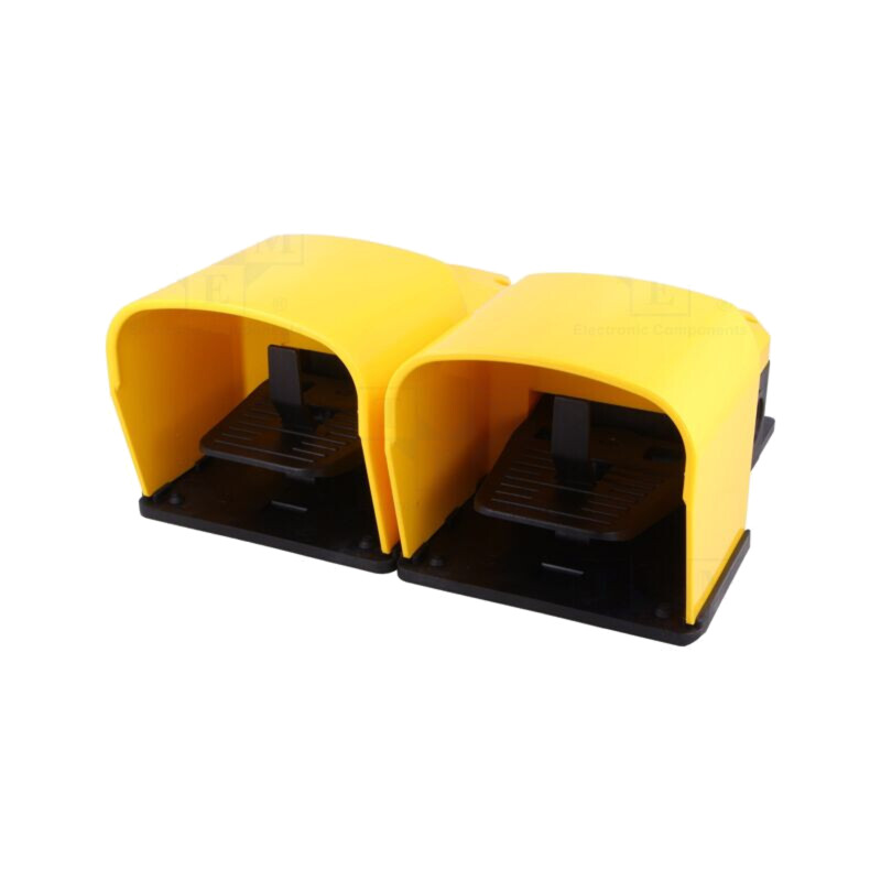 Comutator: de picior; (NC + NO) x2; 6A/250VAC; IP53; galbenă Comutator: de picior; (NC + NO) x2; 6A/250VAC; IP53; galbenă