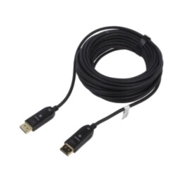 Cablu; DisplayPort mufă,din ambele părţi; 50m; negru