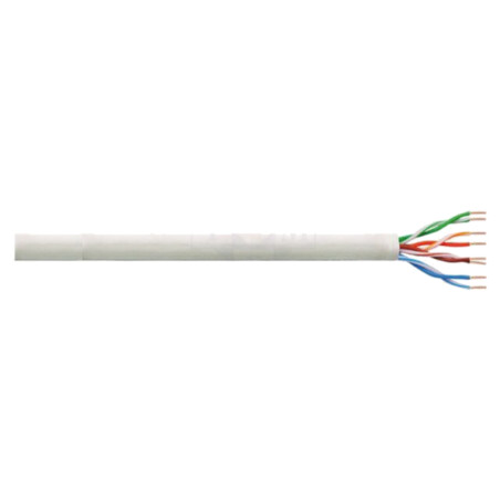Cablu; U/UTP; 4x2x23AWG; 6; sârmă; CCA; PVC; gri; 305m; Øcablu: 6mm