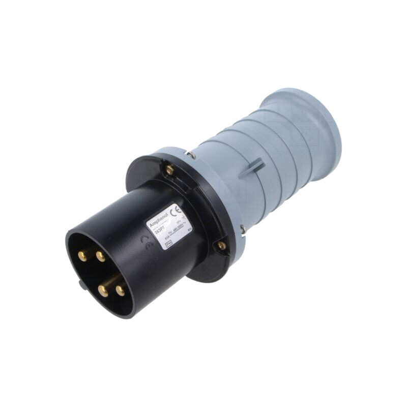 Conector: alimentare AC trifazate; IP&S; 63A; 500VAC; mufă; tată Conector: alimentare AC trifazate; IP&S; 63A; 500VAC; mufă; tată
