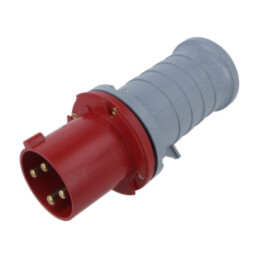 Conector: alimentare AC trifazate; IP&S; 63A; 460V; mufă; tată