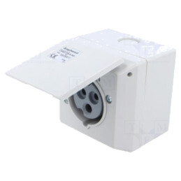 Conector: alimentare AC trifazate; IP&S; 250V; 250VAC; soclu; mamă