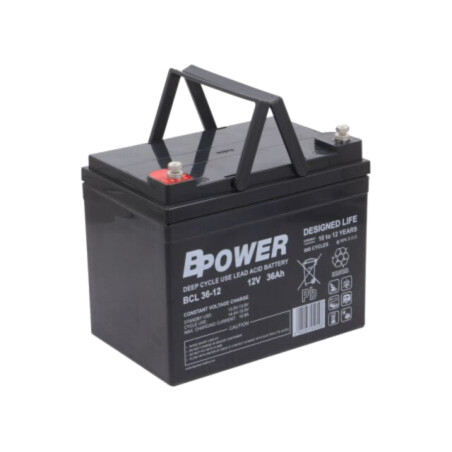 Acumul: plumb-acid; 12V; 36Ah; AGM; nu necesită întreţinere; BCL