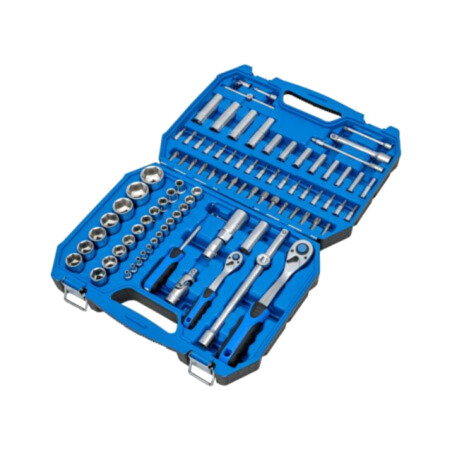 Set chei; 6-puncte,tubulară; Fixare: 1/2",1/4"; 95buc.