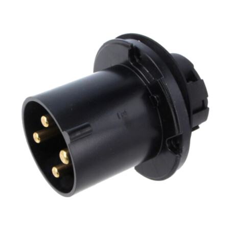 Conector: alimentare AC trifazate; IP&S; 63A; soclu; tată; PIN: 4