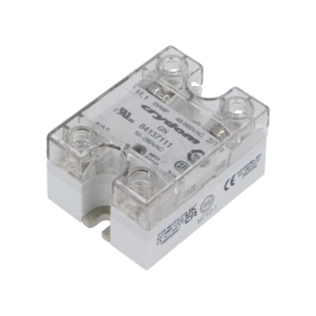 Releu: semiconductor; Ucom: 90÷280VAC; 25A; 48÷660VAC; 1-fazat