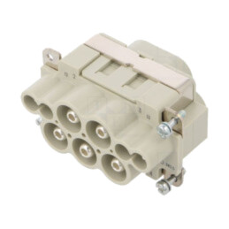 Conector: HDC; inserturi de contact; tată; 16A,63A; 250V,690V