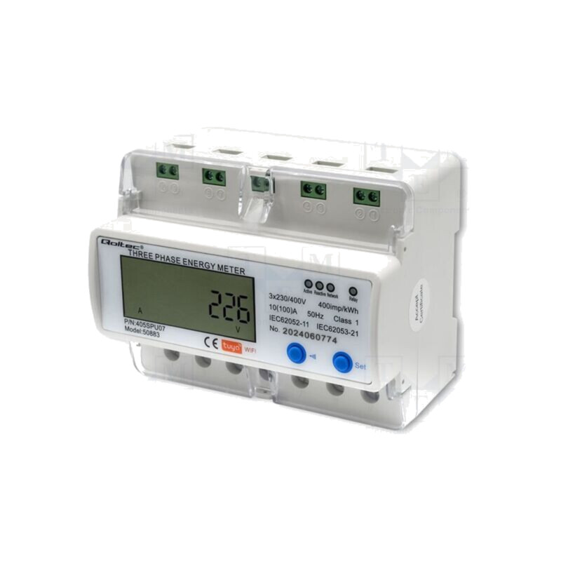 Contor; digital,pentru montare; pentru şină DIN; 3-fazată; LCD Contor; digital,pentru montare; pentru şină DIN; 3-fazată; LCD