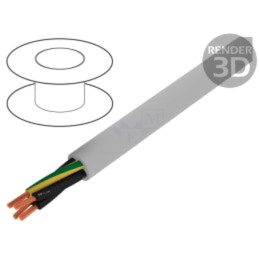 Cablu; Pro-Met; 4G0,5mm2; neecranat; 300V,500V; 100m; Cu; litat