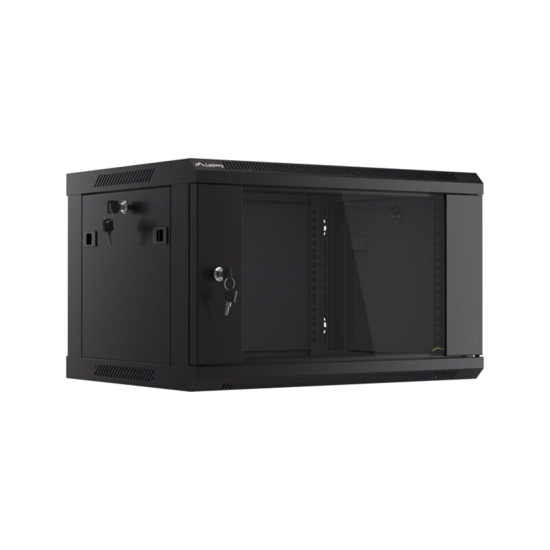 Carcasă: tablou rack; Standard: 19"; 6U; neagră; Z: 450mm; X: 600mm