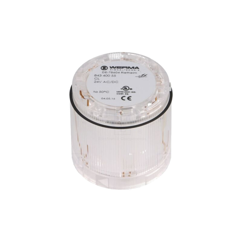 Modul: semnalizator luminos; incoloră; 24VDC; IP54; Ø70x66mm Modul: semnalizator luminos; incoloră; 24VDC; IP54; Ø70x66mm