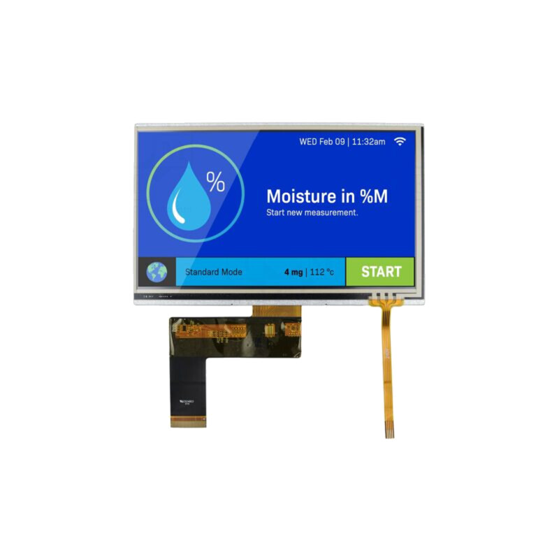 Afişaj: TFT; 7"; 800x400; Ilum: LED; Dim: 165x104x4,07mm; RGB; 3,3VDC