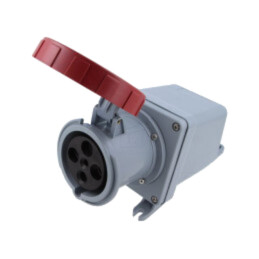 Conector: alimentare AC trifazate; IP&S; 60A; 415V; 415VAC; soclu