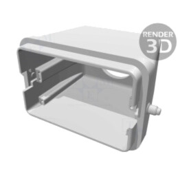 Enclosure for connectors: HDC; size 48B (2 x 24B); for cable