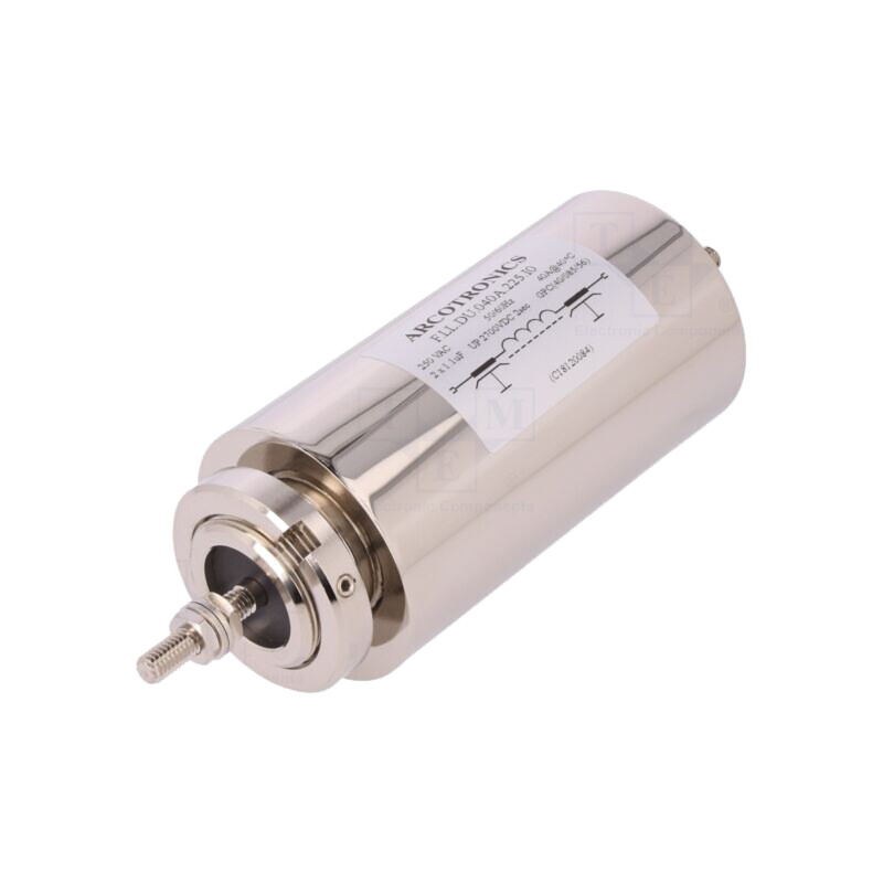 Filtru: anti-interferenţe; 250VAC; 2x1,1uF; 40A; Term: şurub M6 Filtru: anti-interferenţe; 250VAC; 2x1,1uF; 40A; Term: şurub M6
