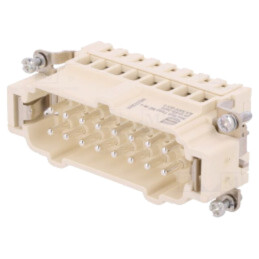 Conector: HDC; inserturi de contact; tată; 16A; 400V; PIN: 16