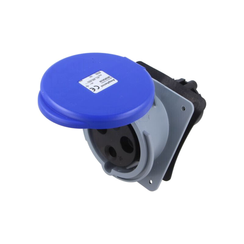 Conector: alimentare AC trifazate; IP&S; 63A; 250VAC; soclu; mamă