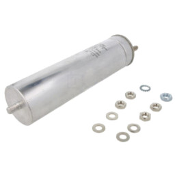Condensator: cu polipropilenă; 320uF; Term: şuruburi M10; ESR: 2mΩ